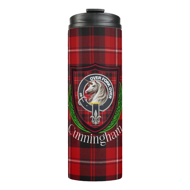 Termo Cunningham Scottish Clan Tartan & Crest (Anverso)