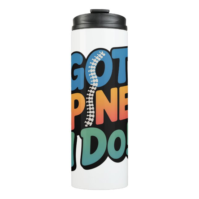 Termo Cuota de salud de la columna vertebral de Quiroprá (Anverso)