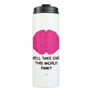 Termo curiosa cita cerebral de pinky y personalizado cer
