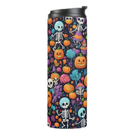 Termo Curiosos esqueletos bailando Tumbler Termal Hallow