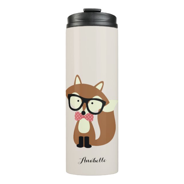 Termo Curte Brown Hipster Fox (Anverso)
