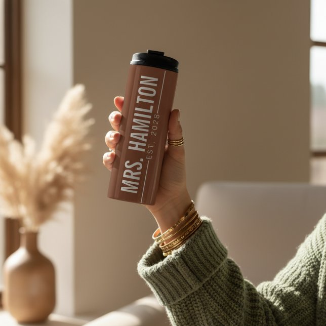 Termo Custom Anniversary Tumbler for Husband and Wife (Custom Name Thermal Tumbler – Anniversary Gift for Husband, Wife or Couples)