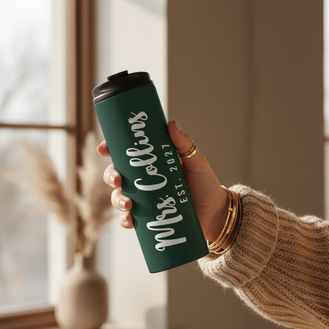 Termo Custom Anniversary Tumbler for Husband and Wife (His and Her Thermal Tumbler – Custom Birthday or Wedding Gift for Couples)