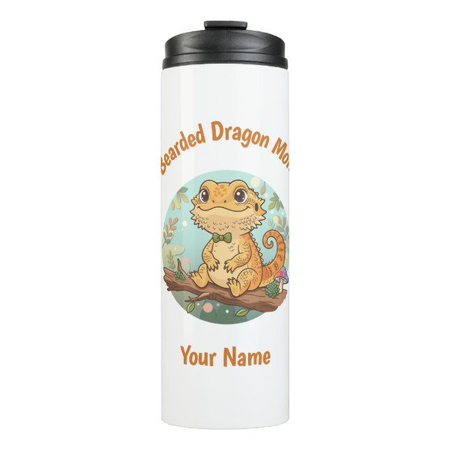 Termo Custom Bearded Dragon Mom Thermal Tumbler (Anverso)