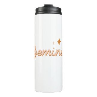 Termo Custom Gemini Zodiac Name & Stars Minimalist Gift