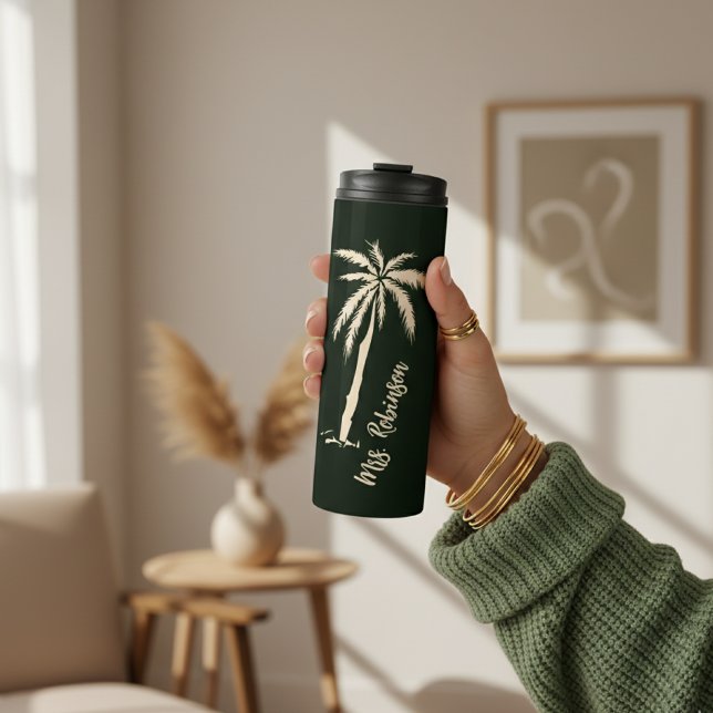 Termo Custom Mr & Mrs Tumbler for Couples and Newlyweds (Personalized Couple Tumbler – Honeymoon Gift for Traveling Husband and Wife)