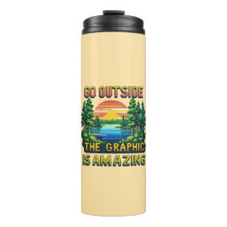 Termo Custom Outdoor Nature Scene Pixel Art Graphic