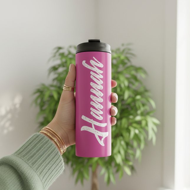 Termo Custom Pink Tumbler for Mom, Grandma, and Friends (Bridesmaid Proposal Personalized Tumbler Gift, Custom Tumbler for Mom, Grandma, and Friends)