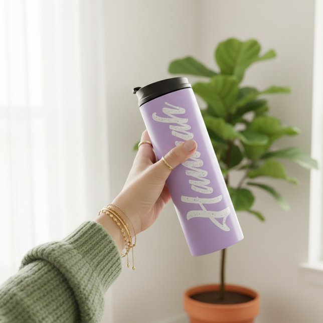 Termo Custom Purple Tumbler Gift for Mom, Grandma & Aunt (Custom Name Purple Tumbler for Her, Mom, Grandma, Bridesmaids, Best Friends, and Bridal Party)
