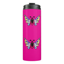 Termo Custom Vibrant Modern Folk Butterfly Art