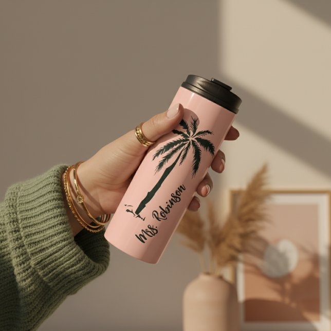 Termo Custom Wedding Tumbler for Newlywed Bride & Groom (Custom Mr and Mrs Wedding Tumbler for Husband, Wife, Newlyweds, Traveling Couples & Anniversary Gift)