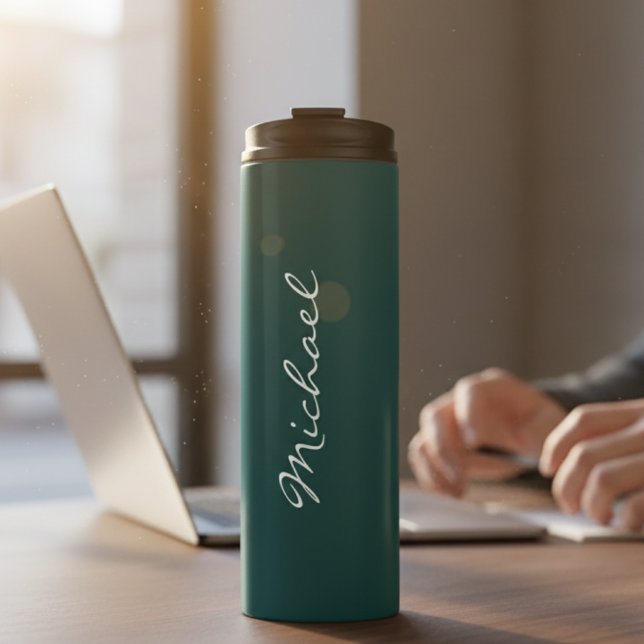Termo Customized Green Thermal Bottle, teacher gift (Subido por el creador)