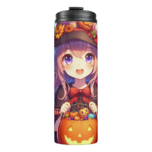 Termo Cute Anime Halloween Witch