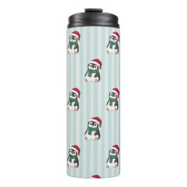 Termo Cute Baby Penguin Wearing Santa Hat Christmas 