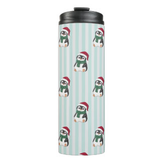 Termo Cute Baby Penguin Wearing Santa Hat Christmas 