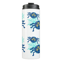 Termo Cute Blue Spider Halloween Clip Art Graphic