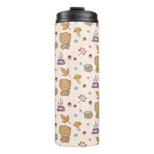 Termo Cute Book Aovers Woodland Bear Pattern