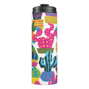 Termo Cute Cactus: Diversión colorida sin mar