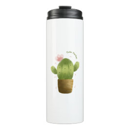 Termo Cute Cactus Travel Tumbler – Kawaii Succulent Cup