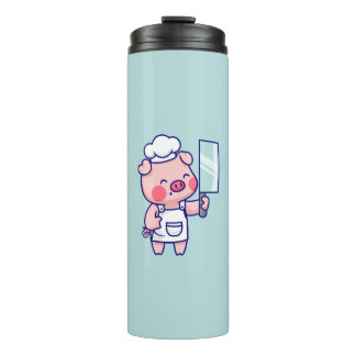 Termo Cute Chef Pig with Cleaver