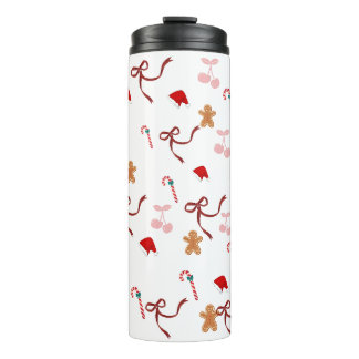 Termo Cute Coquette Pan de Jengibre Christmas Thumbler