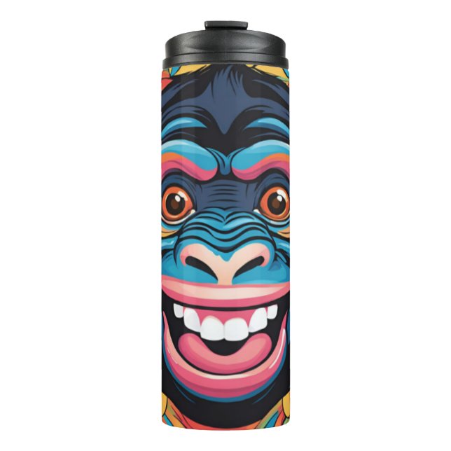 Termo Cute Crazy Funny Chimpanzee (Anverso)