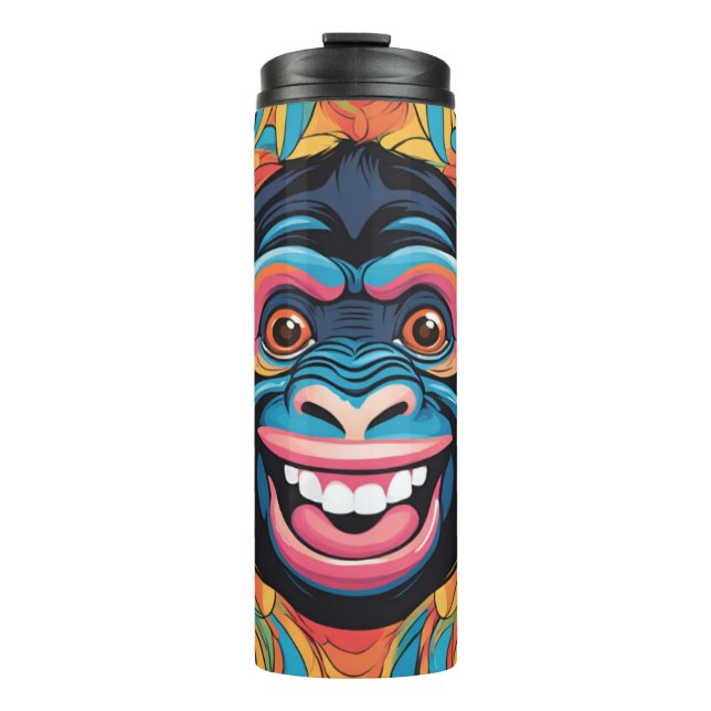 Termo Cute Crazy Funny Chimpanzee (Anverso)