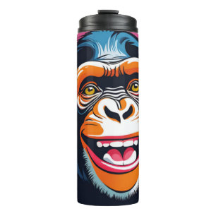 Termo Cute Crazy Funny Chimpanzee