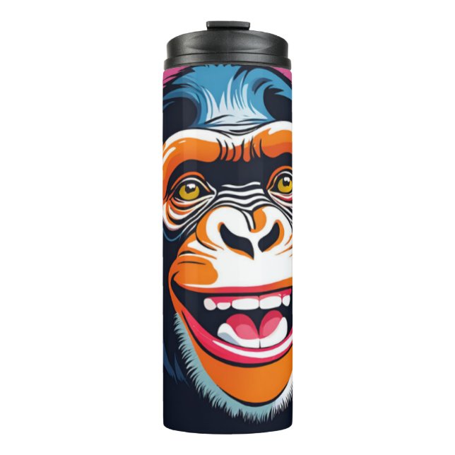 Termo Cute Crazy Funny Chimpanzee (Anverso)