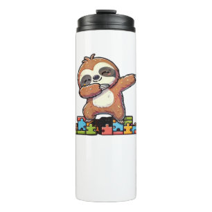 Termo Cute Dabbing Slots Autism Awareness Niños autistas