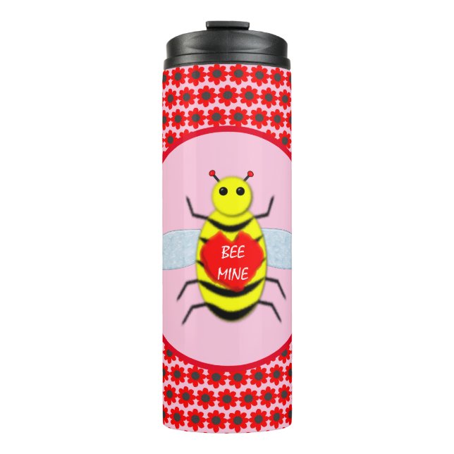 Termo Cute Día de San Valentín Bee (Anverso)