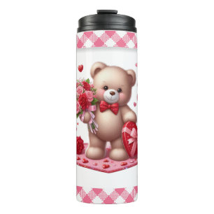 Termo Cute El día de San Valentín Teddy Bear