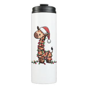 Termo Cute Giraffe Árbol de Navidad Giraffe Amantes
