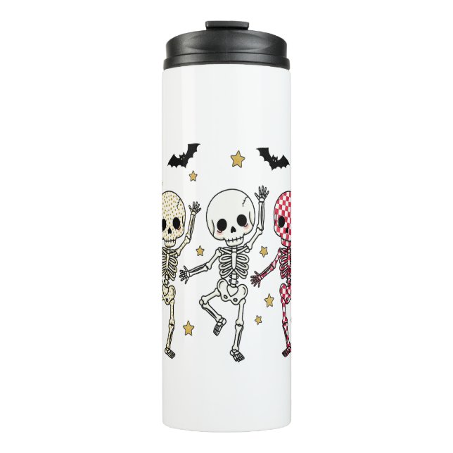 Termo Cute Halloween Dancing Skeletons (Anverso)