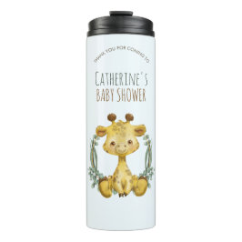 Termo Cute Jungle Safari Giraffe Baby Shower Gracias