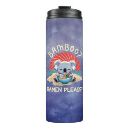 Termo Cute Koala comiendo Ramen Vintage Sunshine