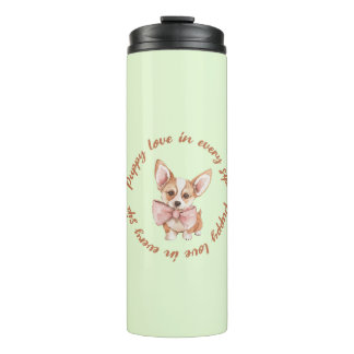 Termo  Cute Minimal Dog Lover Thermal Tumbler