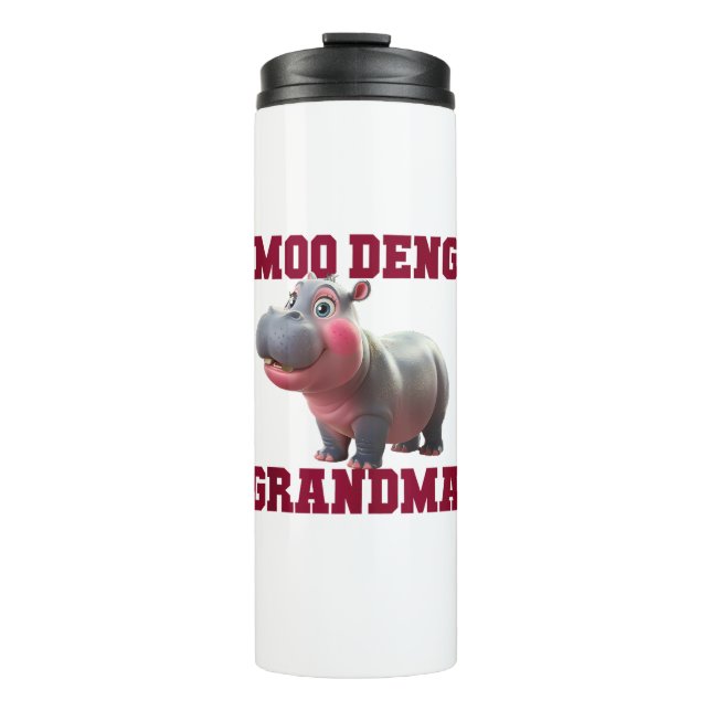 Termo Cute MOO DENG GRANDMA Bebé Hippo Granny TeachCu (Anverso)