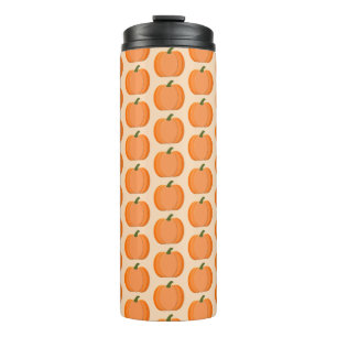 Termo Cute Naranja Sexo Neutral Calabaza Patterada