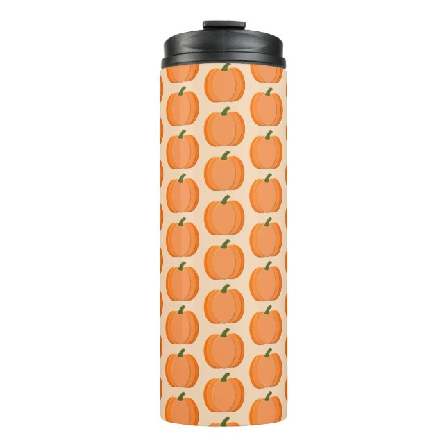 Termo Cute Naranja Sexo Neutral Calabaza Patterada (Anverso)