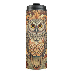 Termo Cute Owl Style William Morris