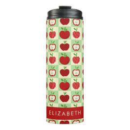 Termo Cute Personalized Apple Pattern Check