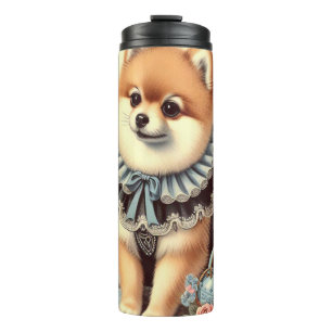 Termo Cute Pomeranian Painting