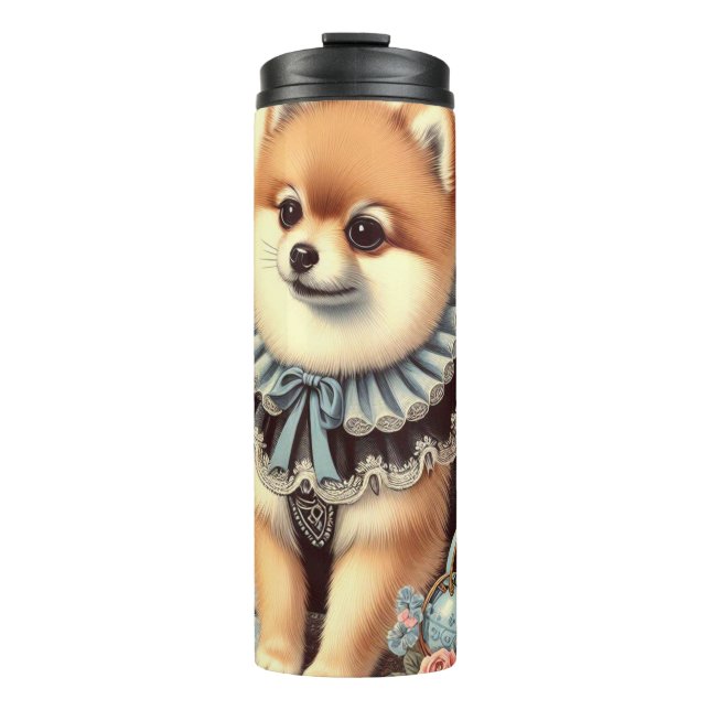Termo Cute Pomeranian Painting (Anverso)