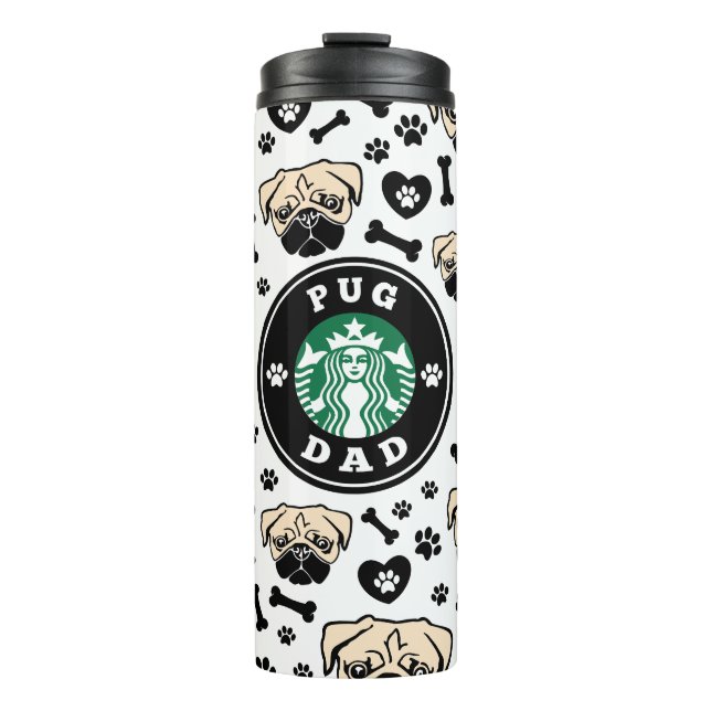 Termo Cute Pug Dog Dad (Anverso)