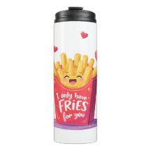 Cute San Valentín Pun de Patatas Fritas Francesas