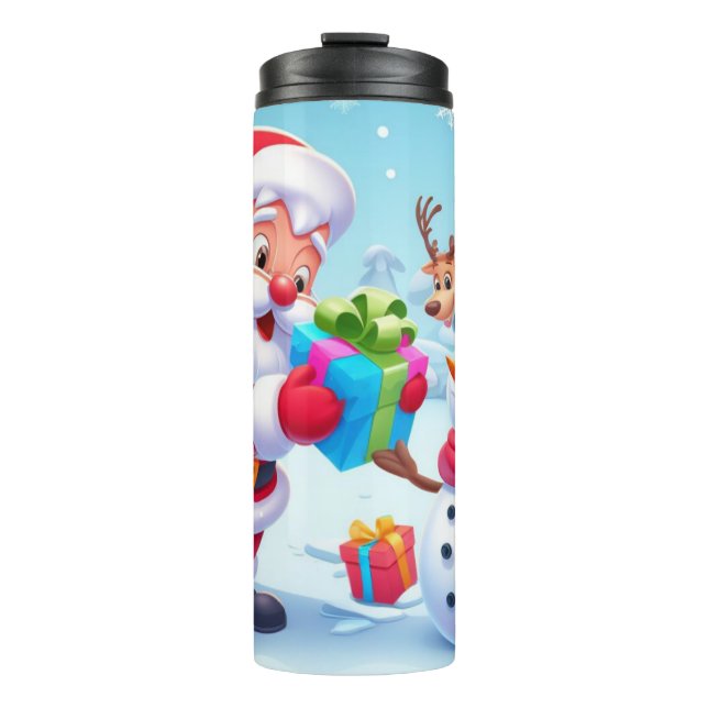 Termo Cute Santa y Snowman (Anverso)