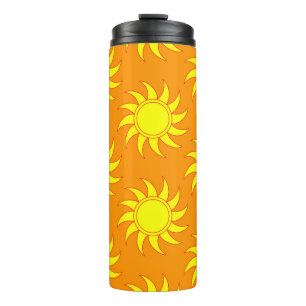 Termo Cute seamless pattern of sun. Doodle hand drawn st