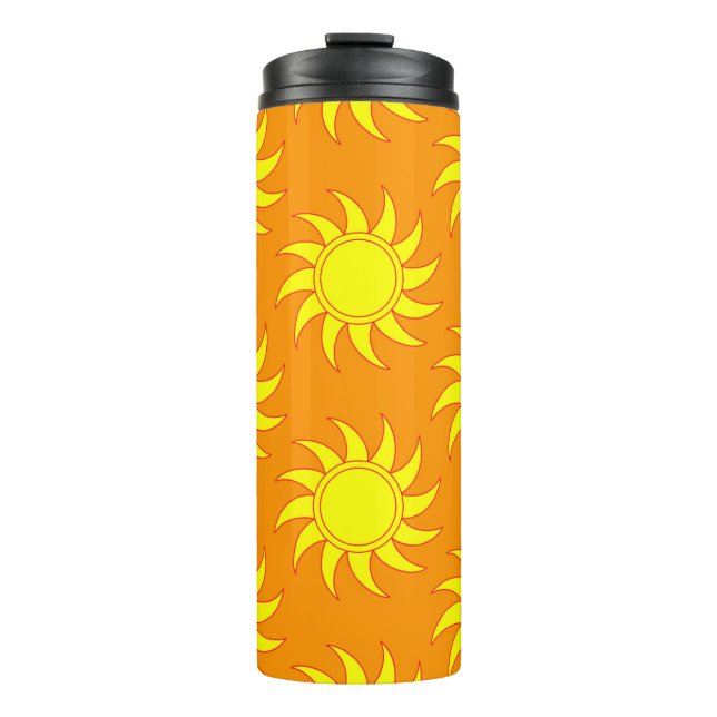 Termo Cute seamless pattern of sun. Doodle hand drawn st (Anverso)