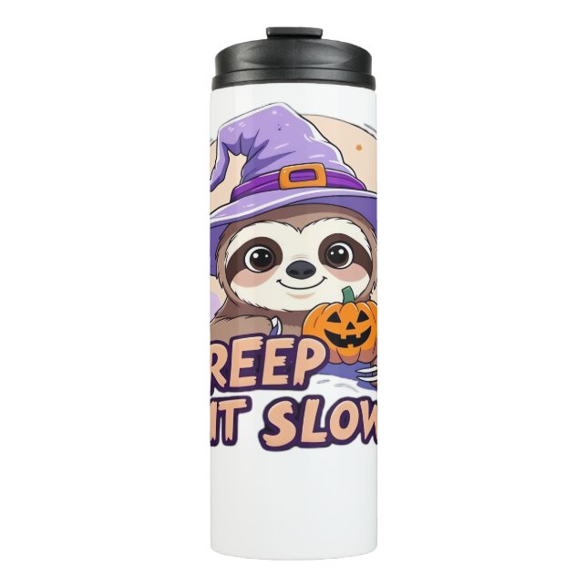 Termo Cute Sloth Halloween Shirt � Funny Creep It Slow W (Anverso)